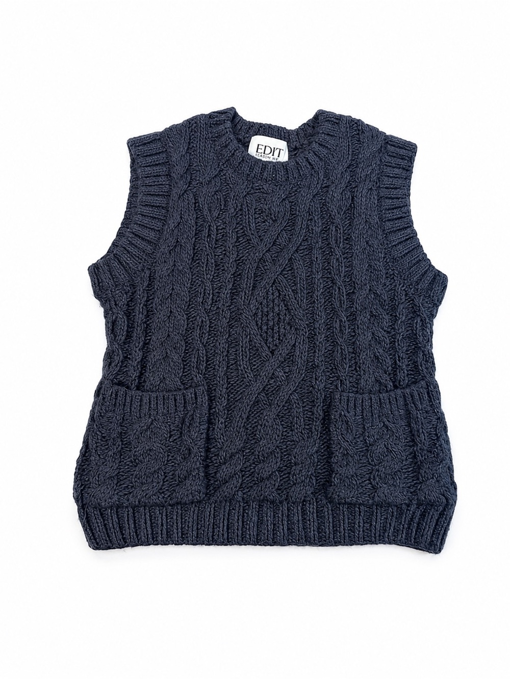 EDIT by Jason Wu Cable Knit Sleeveless Sweater Vest - Grey (New Without Tags)
